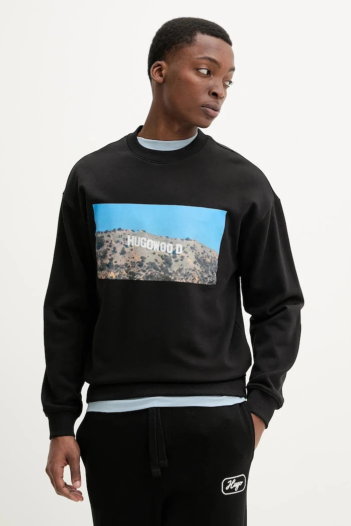 Памучен суичър HUGO