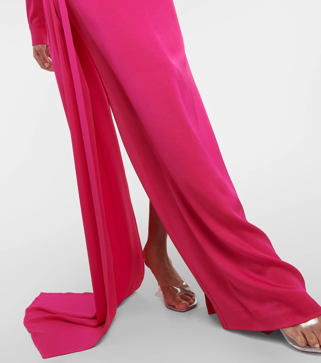 Alex Perry - Draped satin maxi skirt