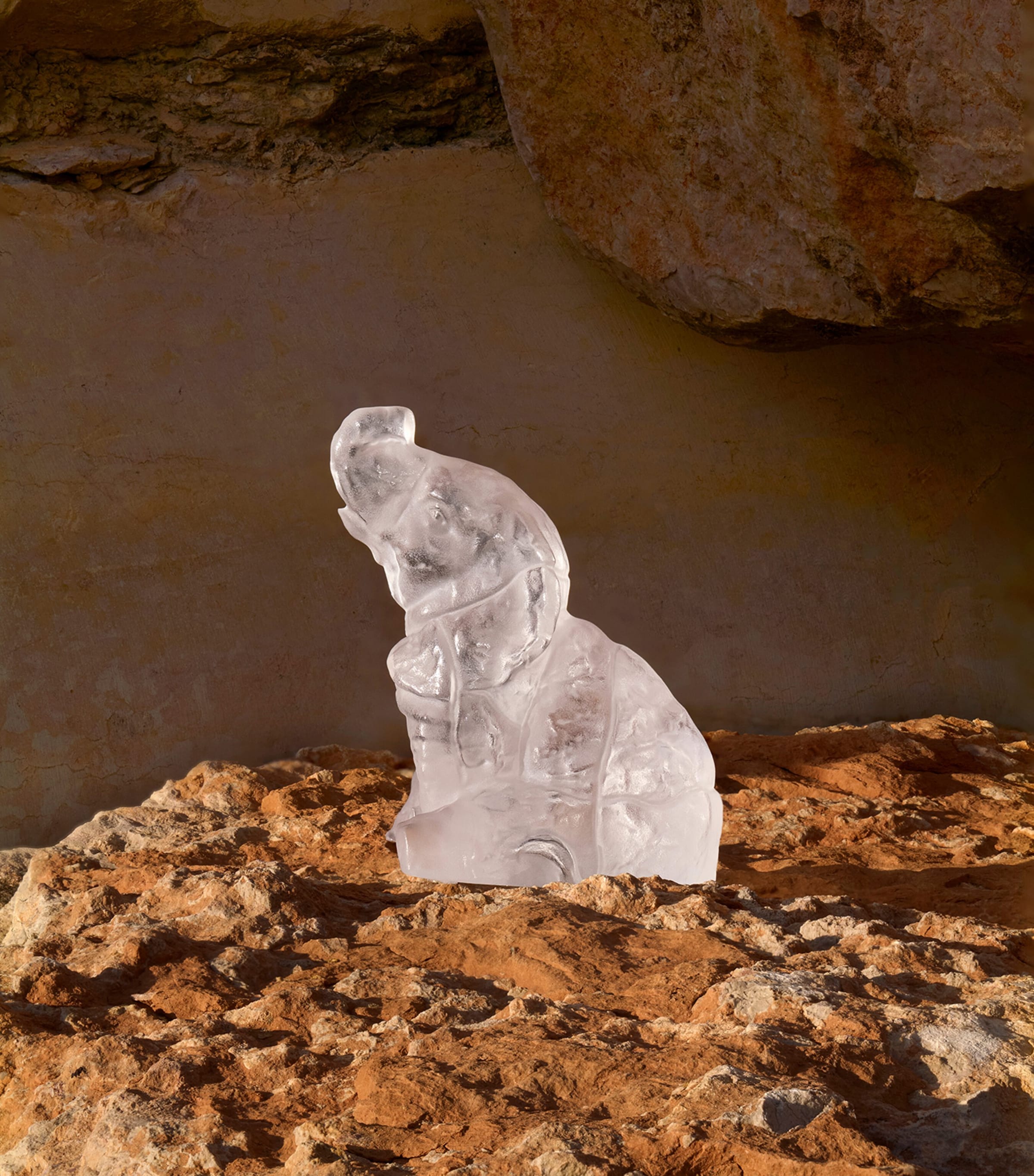 Crystal Elephant Sculpture (12.5cm)