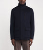 Paul & Shark Navy Cashmere Padded Hybrid Coat