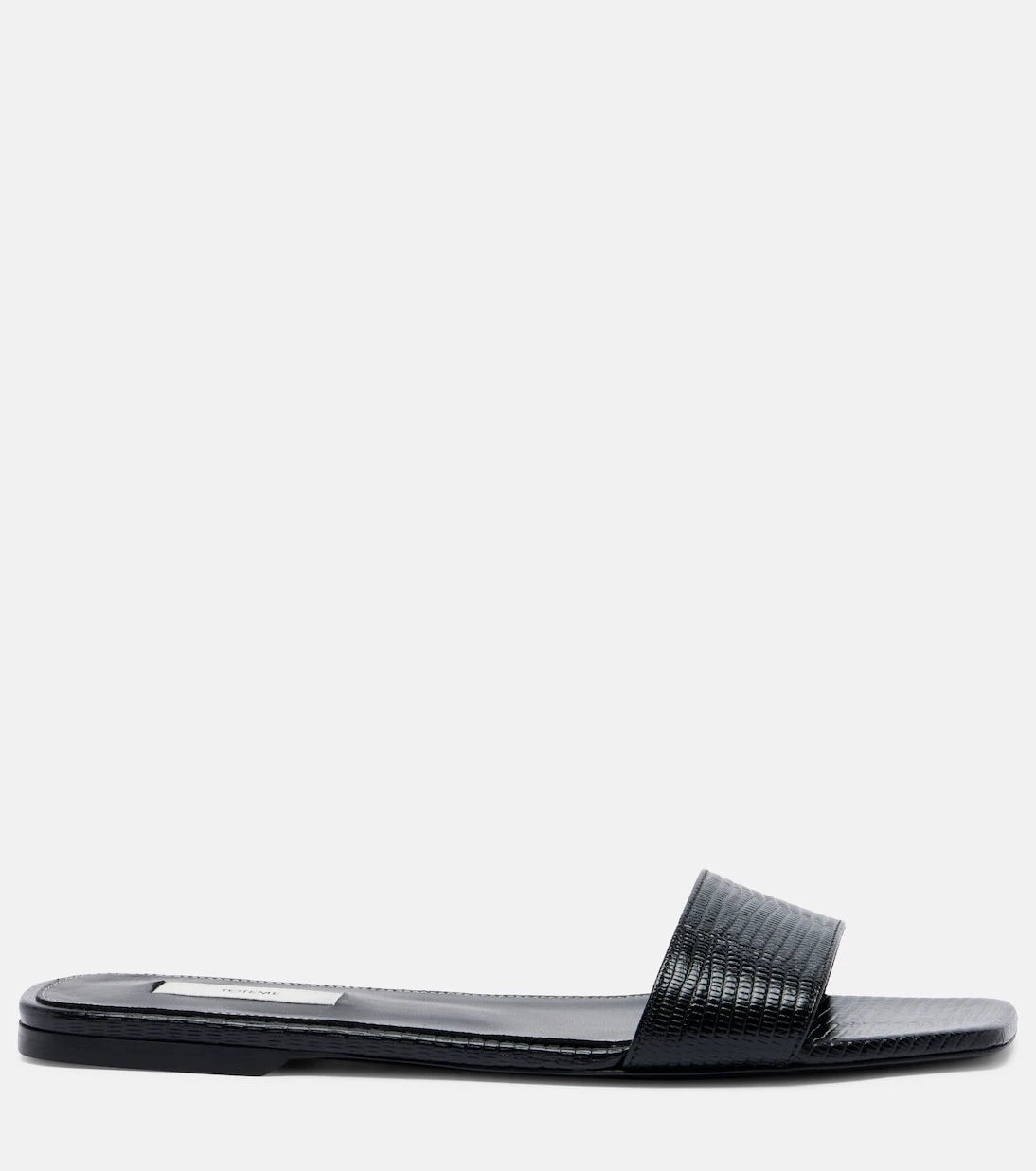 Toteme - Lizard-effect leather slides