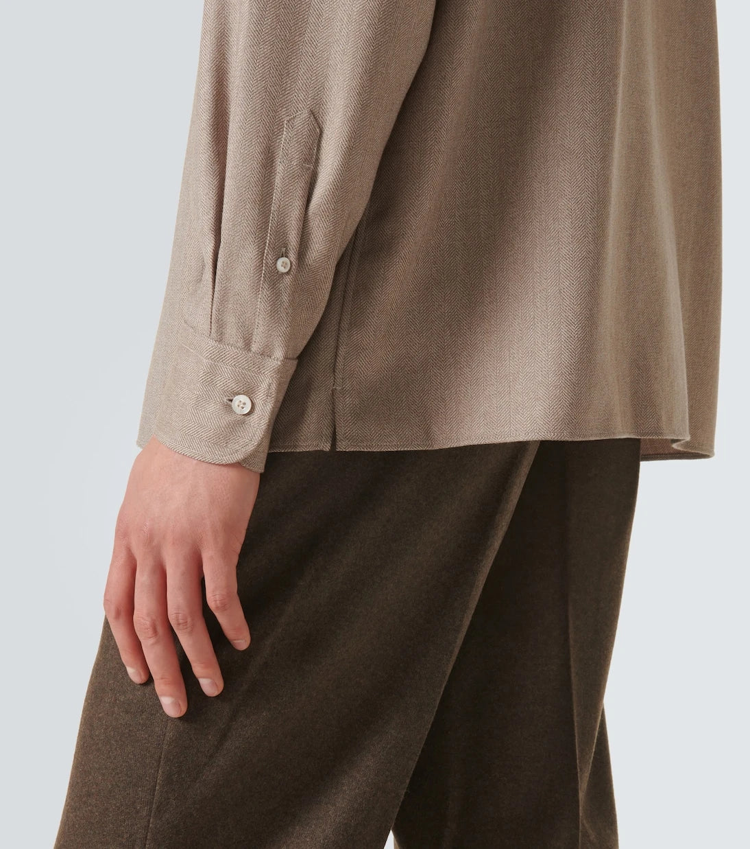 Berluti - Herringbone wool shirt