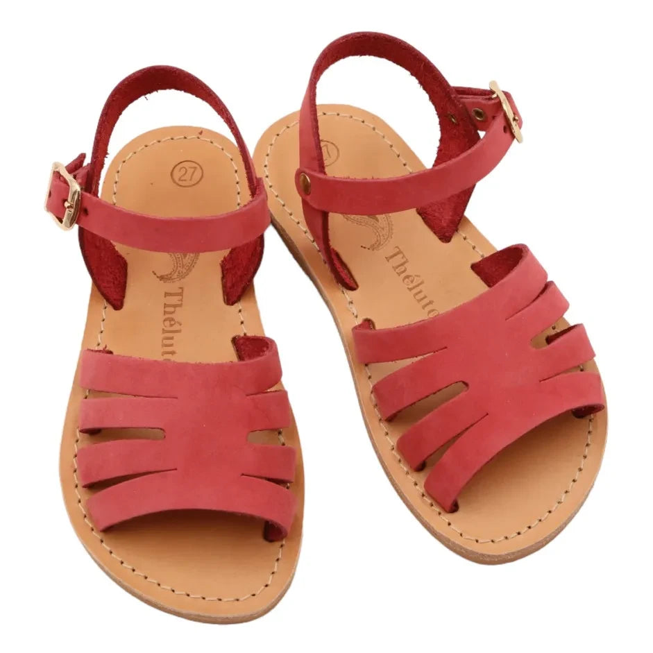 Théluto - Alienor sandals | Raspberry Red