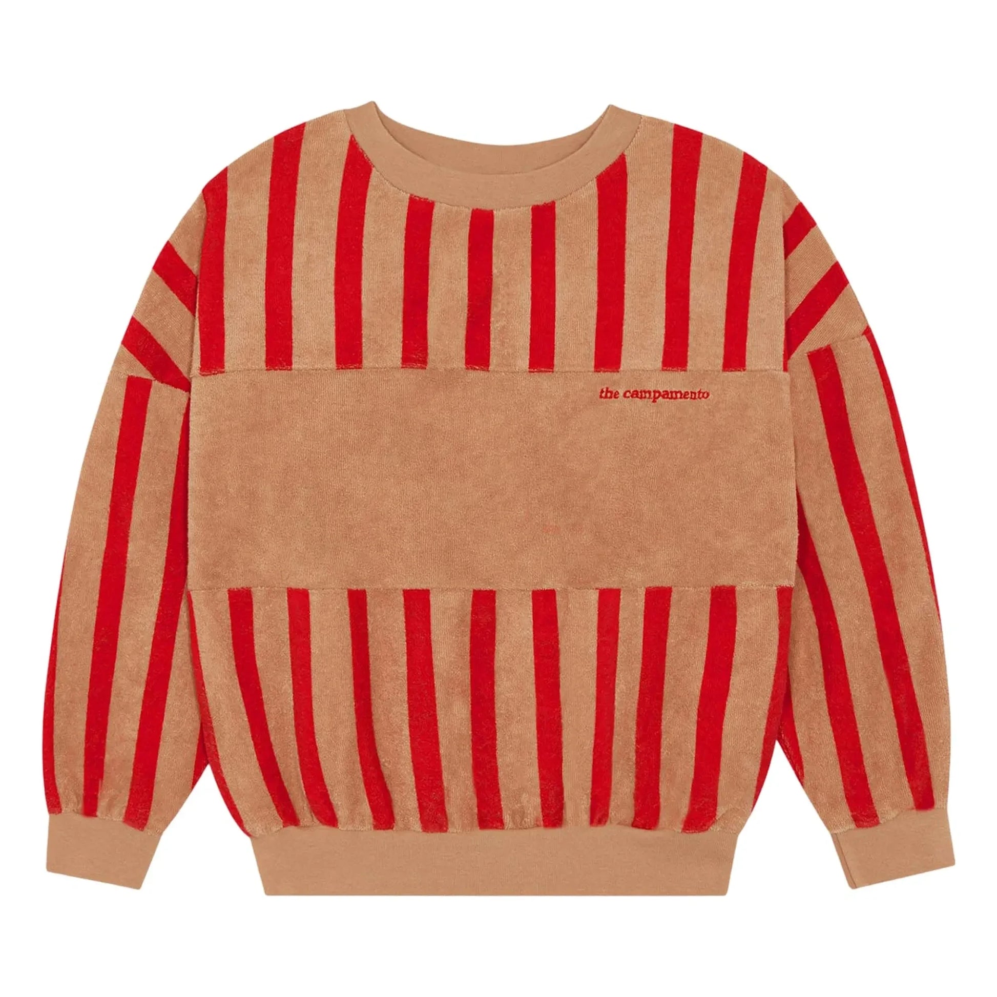 The Campamento - Striped sweatshirt  | Camel