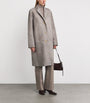 Grey Cowhide Overcoat