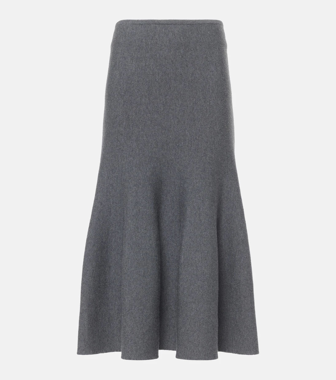 Khaite - Odil knitted wool-blend midi skirt