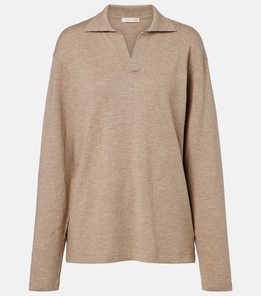 The Row - Niosa cotton and linen polo sweater