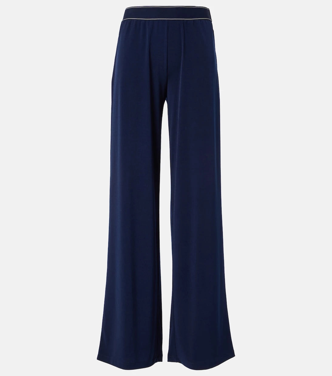 Vince - Mid-rise jersey wide-leg pants
