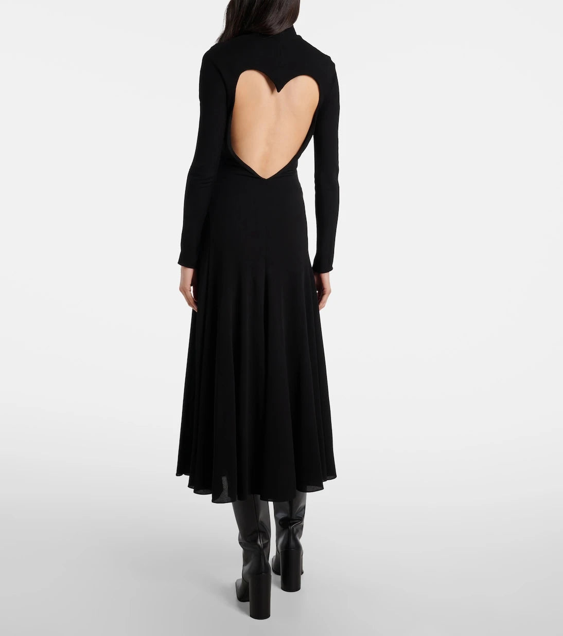 Alaïa - فستان ميدي بقصات