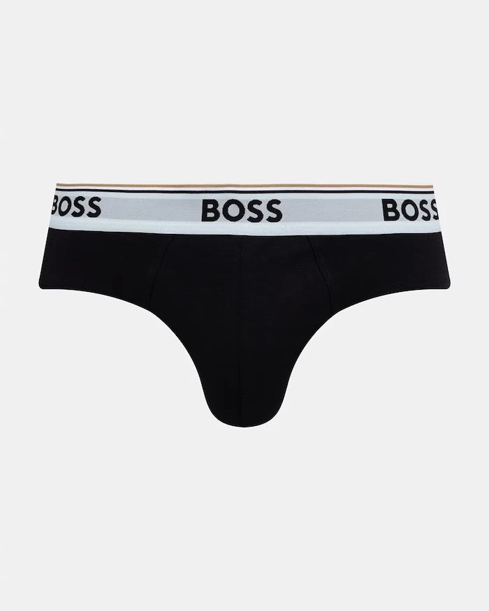 BOSS erkek pamuklu elastan slip brief 3'lü