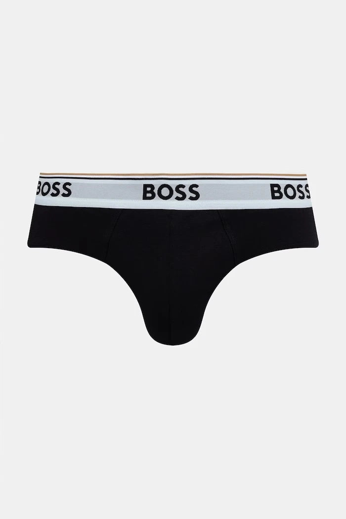 BOSS erkek pamuklu elastan slip brief 3'lü