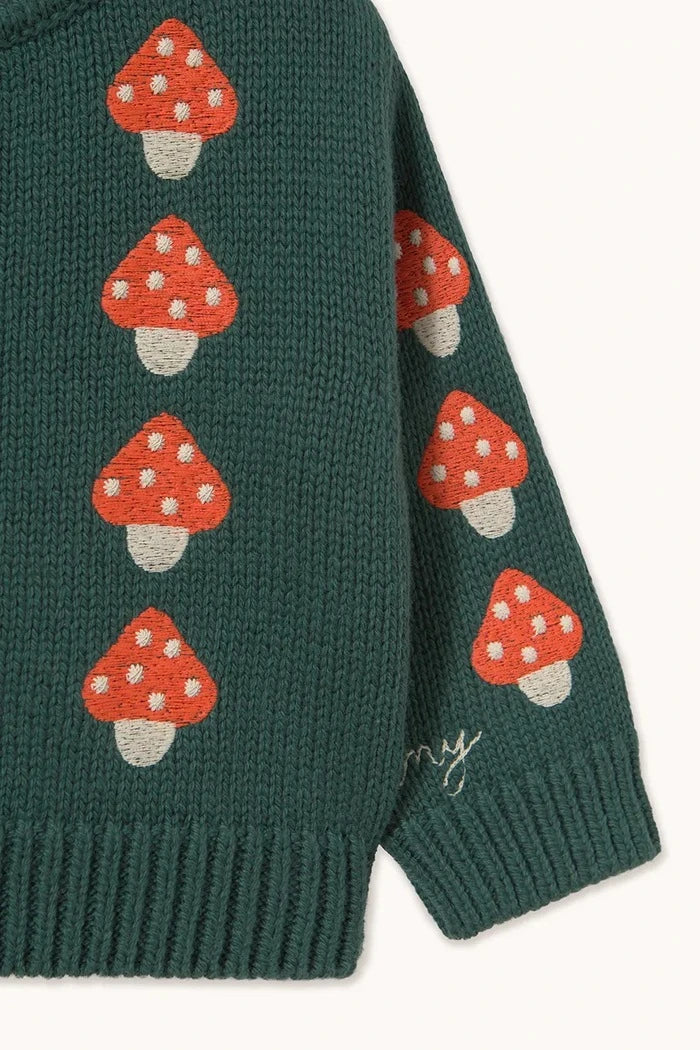 MINI MUSHROOMS BABY CARDIGAN Pamuk Çocuk Yeleği