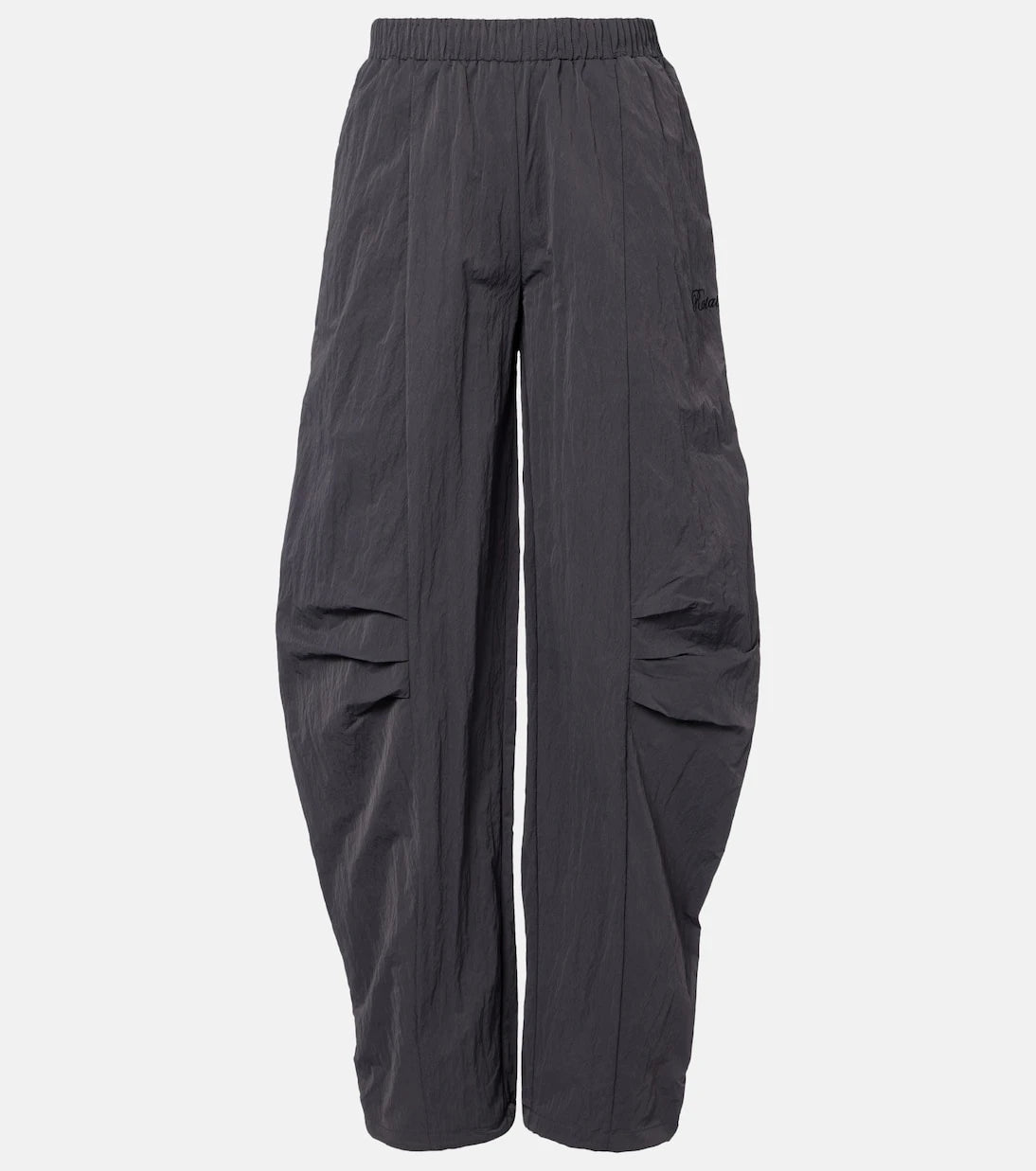 Rotate - Paneled barrel-leg pants