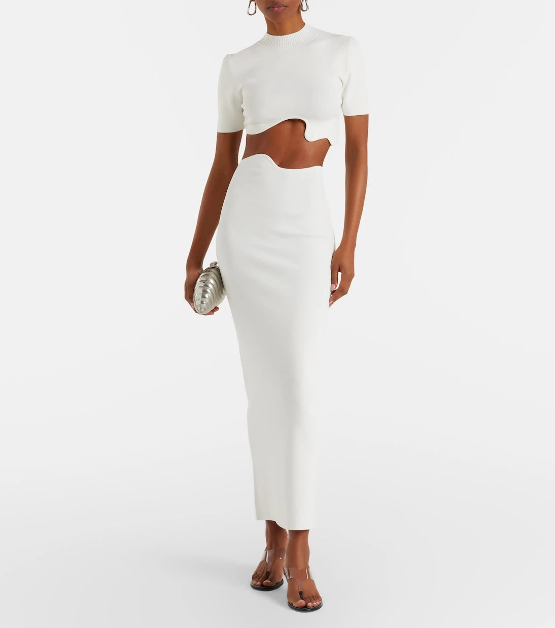 Christopher Esber - Maparadita jersey midi skirt