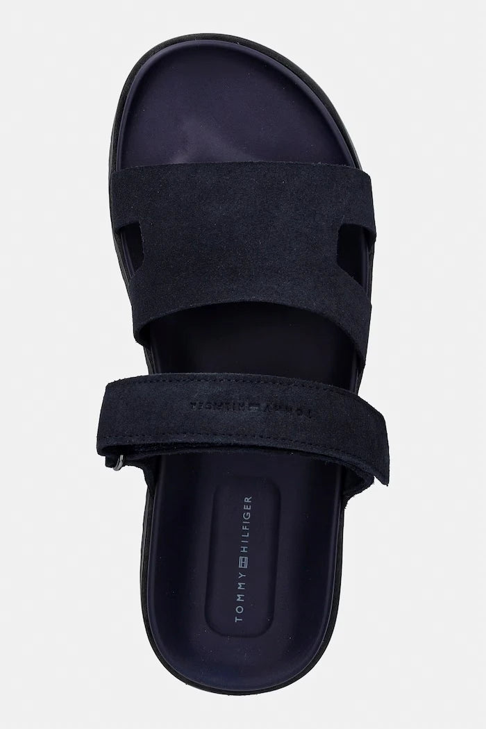 Tommy Hilfiger Erkek Süet Terlik ADJUSTABLE PREMIUM SUEDE SANDAL