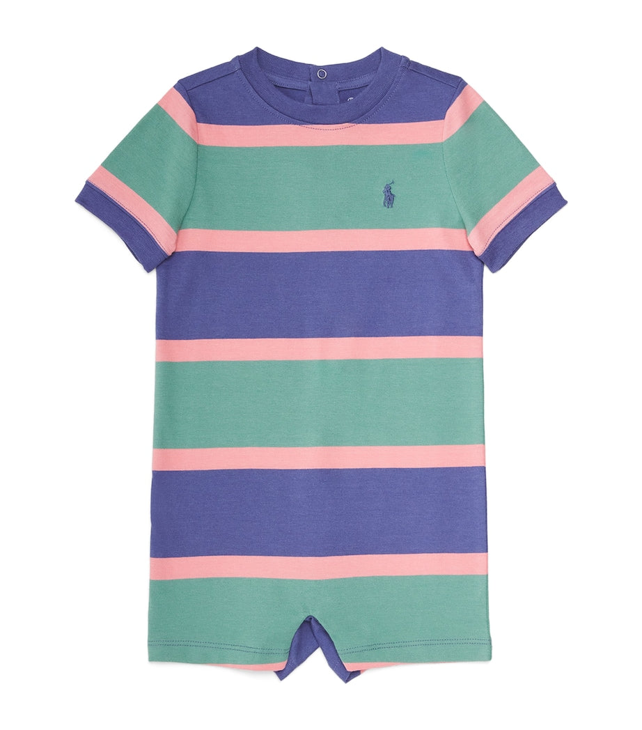Ralph Lauren Kids Cotton Striped Playsuit (3-12 Months)