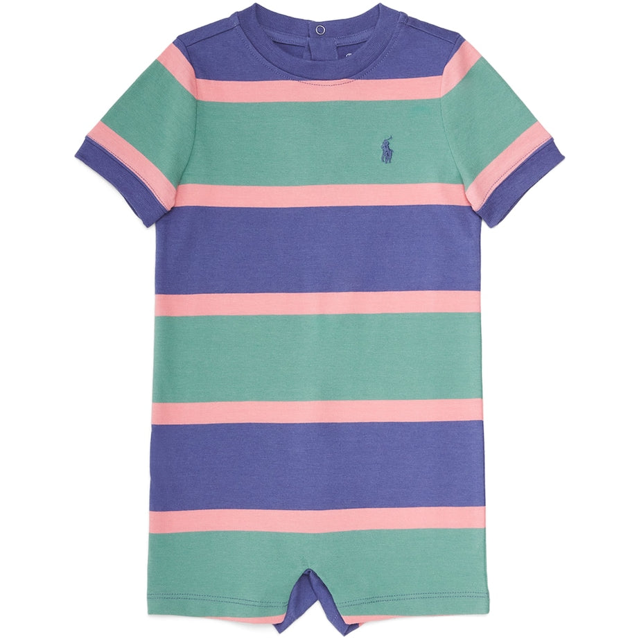 Ralph Lauren Kids Cotton Striped Playsuit (3-12 Months)
