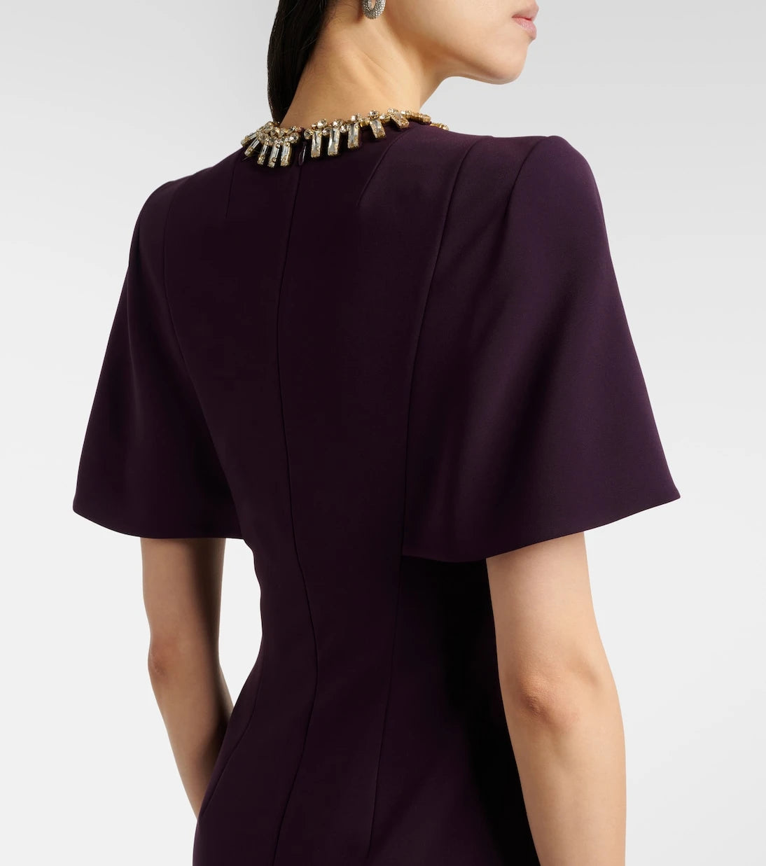 Jenny Packham - Thalia crystal-embellished midi dress