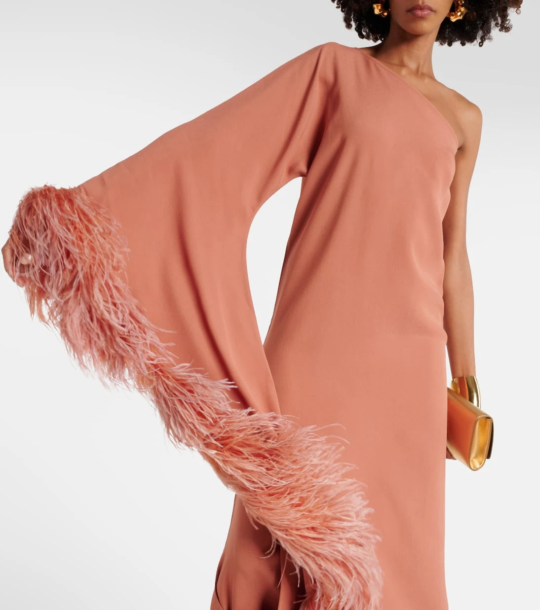 Taller Marmo - Ubud Extravaganza feather-trimmed gown