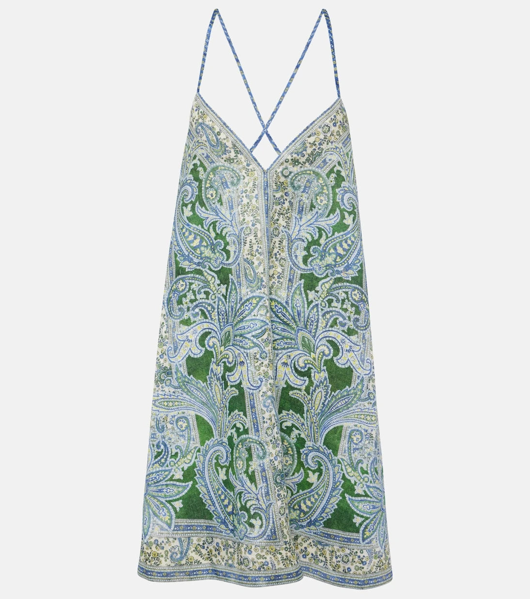 Zimmermann - Ottie Swing paisley linen minidress