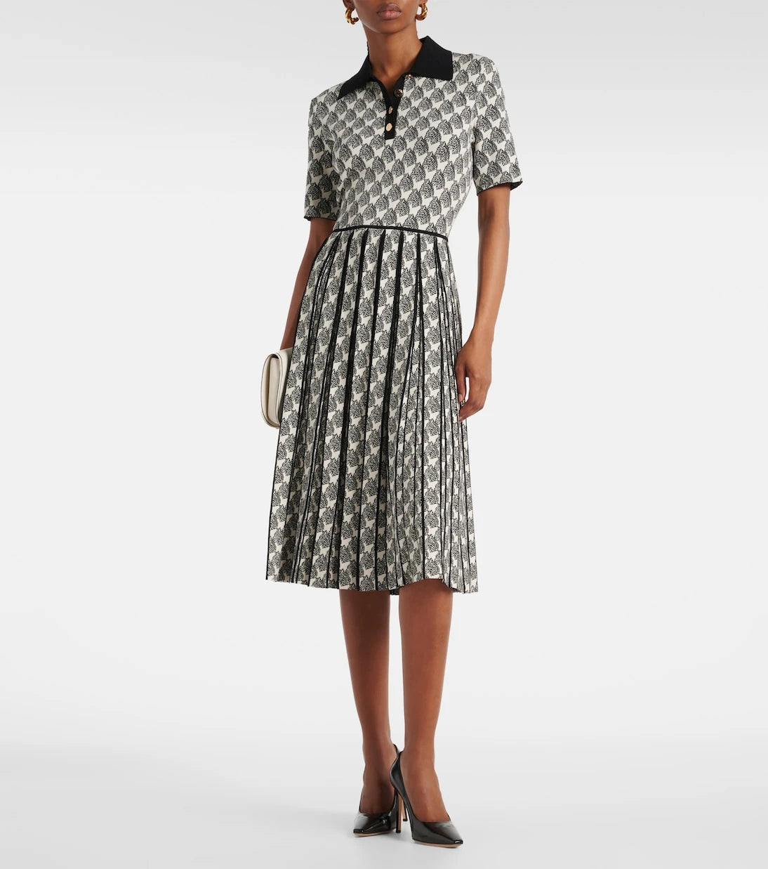Tory Burch - Nalfred jacquard polo dress