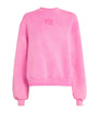 Alexander Wang Pink Cotton-Blend Logo Sweatshirt