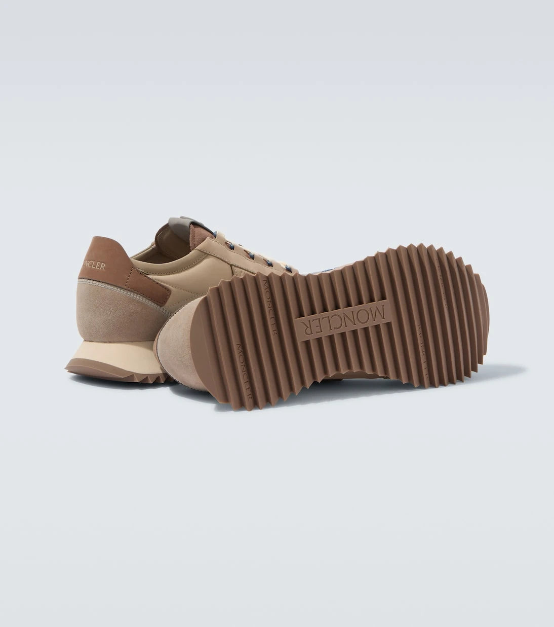 Moncler - Pacey2 suede-trimmed sneakers