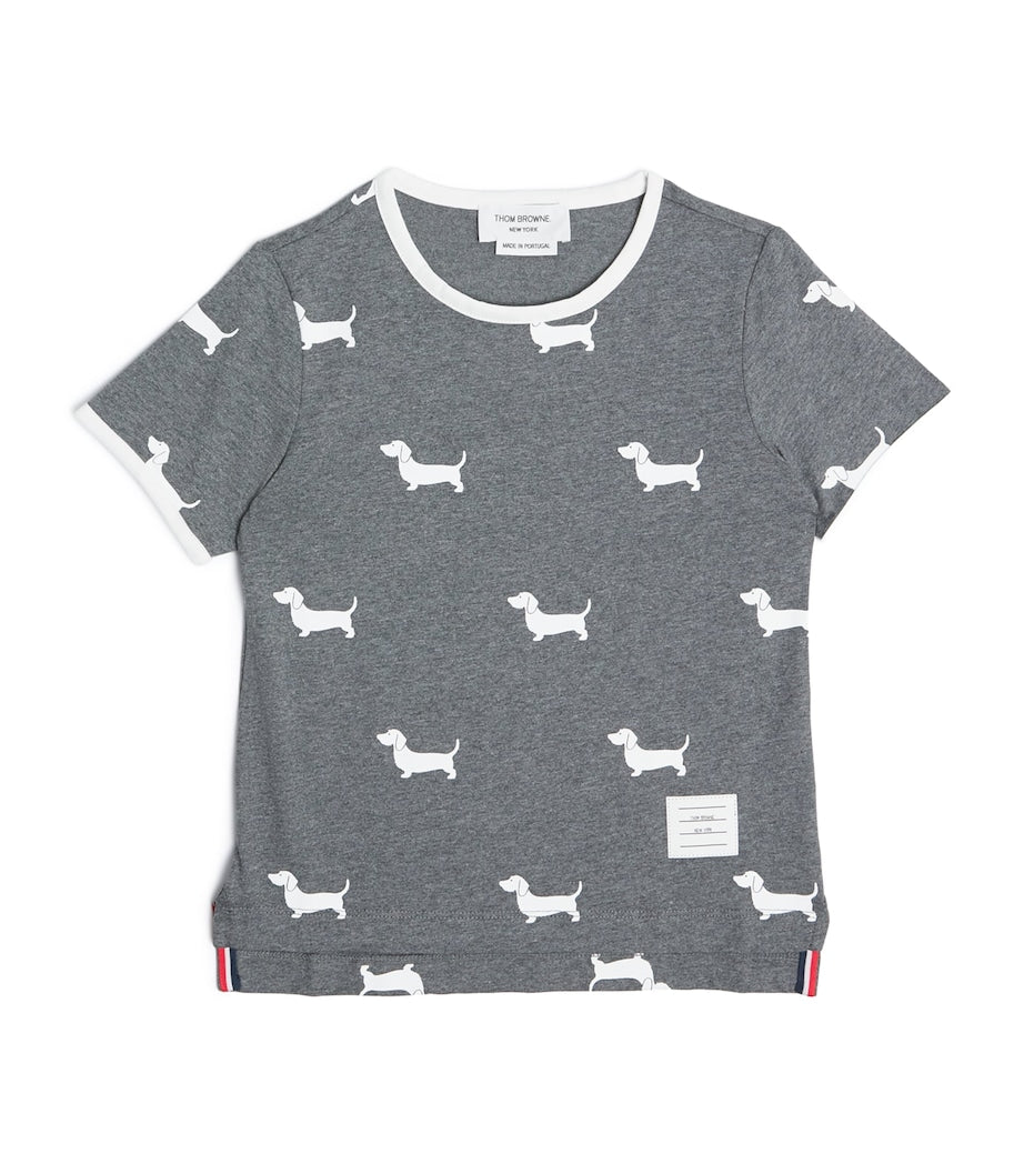 Thom Browne Kids Cotton Dog T-Shirt (2-12 Years)