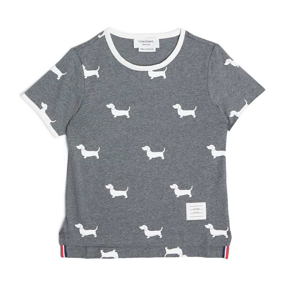 Thom Browne Kids Cotton Dog T-Shirt (2-12 Years)