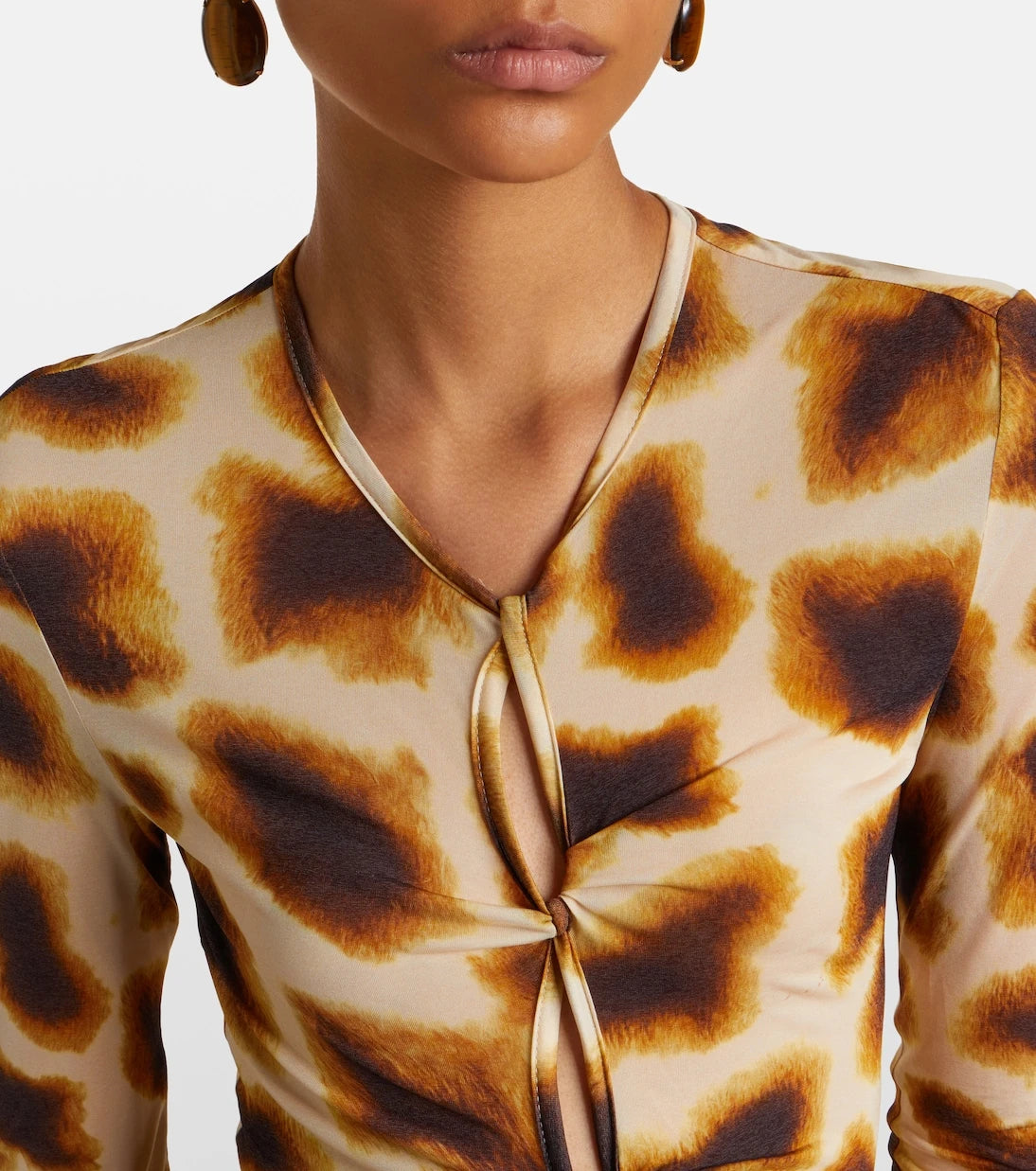 Christopher Esber - Printed jersey top