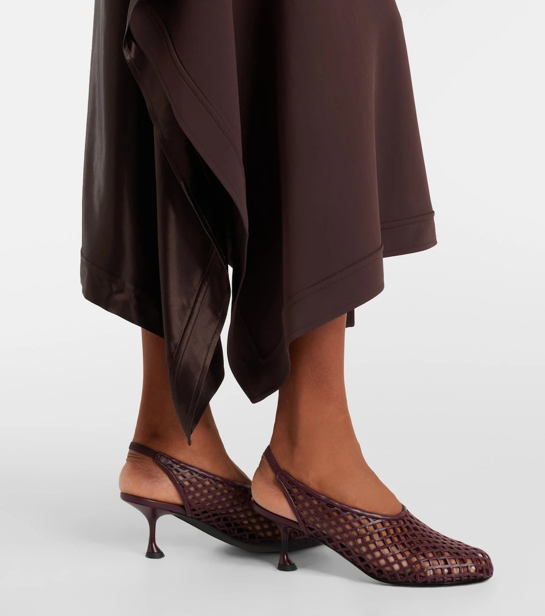Proenza Schouler - Tee 60 perforated leather slingback pumps