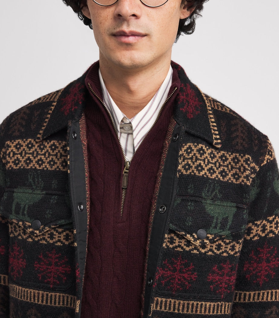 Alpaca-Wool Knitted Overshirt