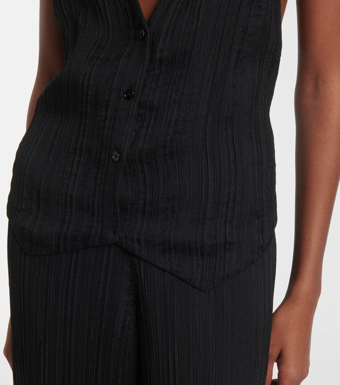 Joseph - Suez pleated halterneck vest