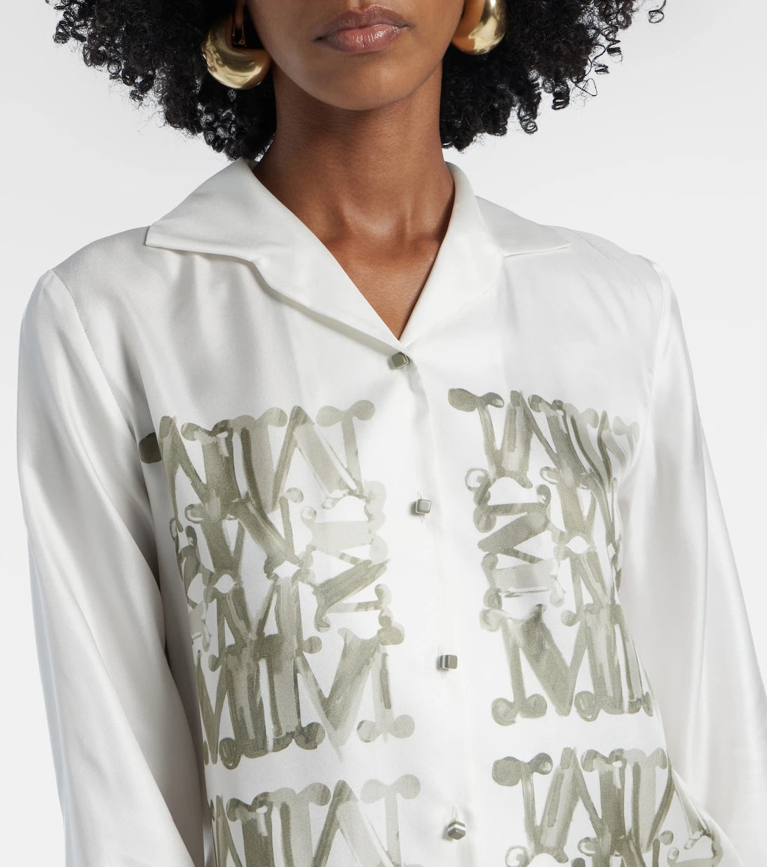 Max Mara - Printed silk shirt