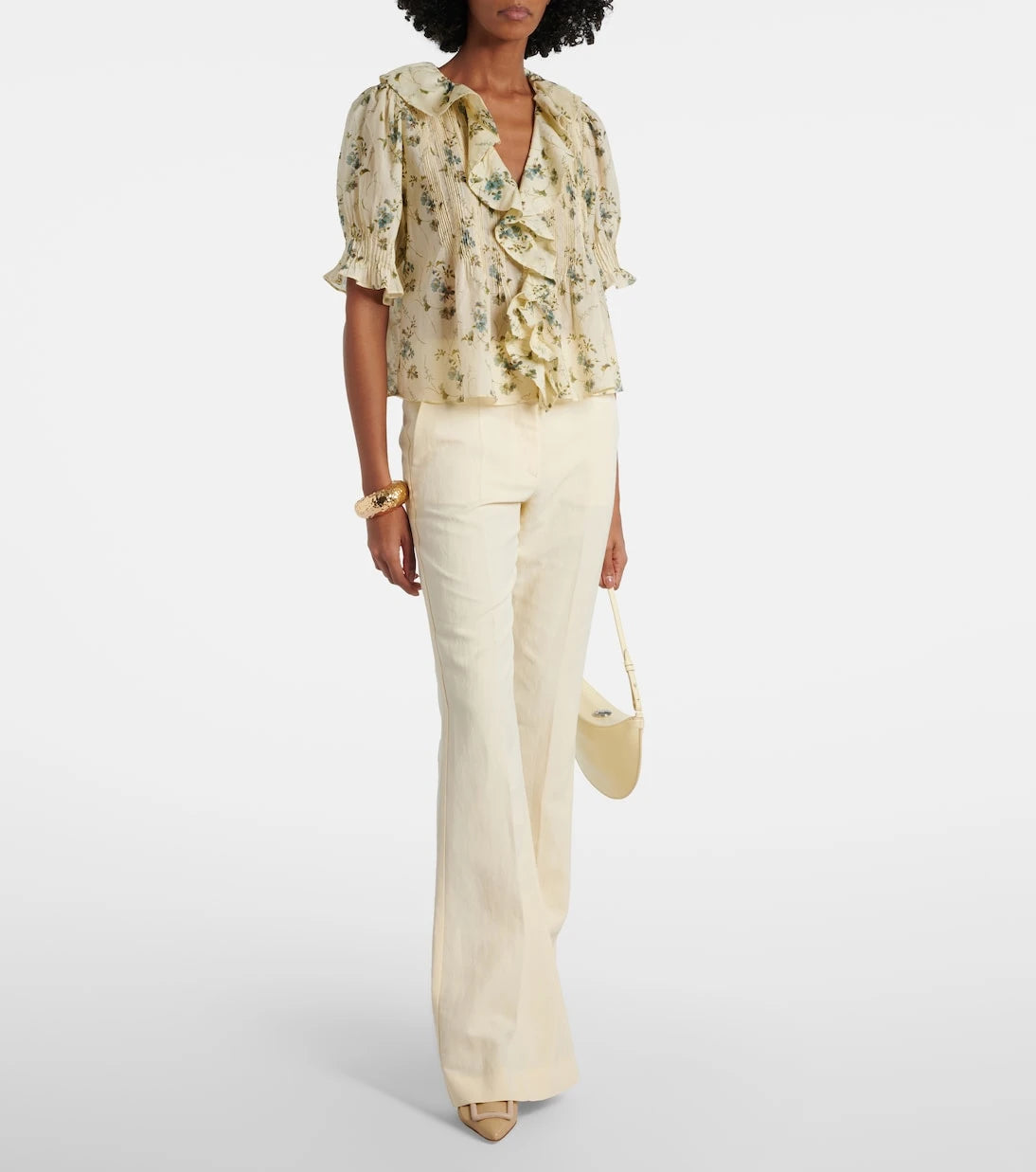 Dôen - Henri floral cotton voile top