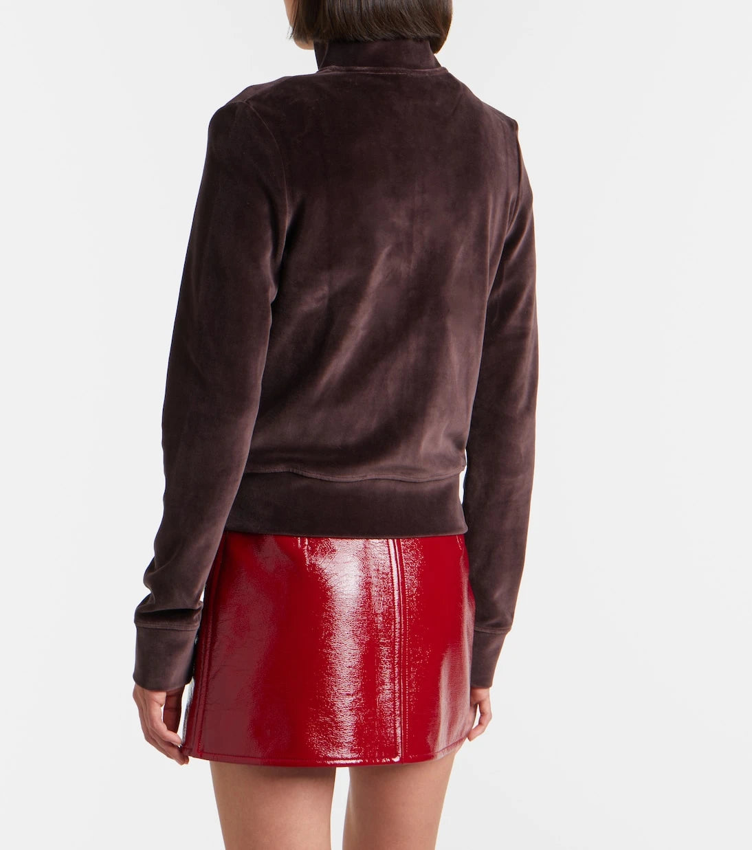 Courrèges - Cotton-blend velvet track jacket