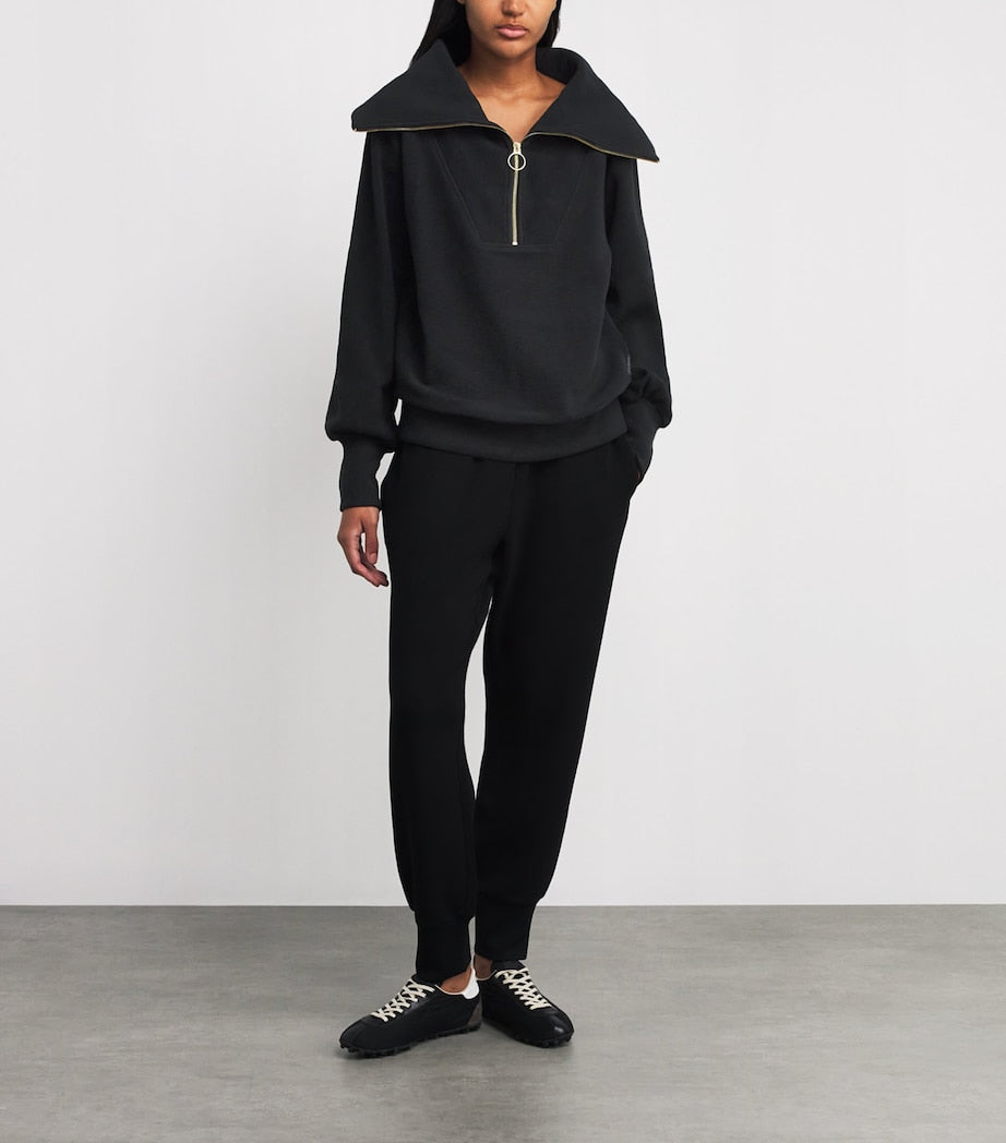 Varley Black Vine Half-Zip Sweatshirt