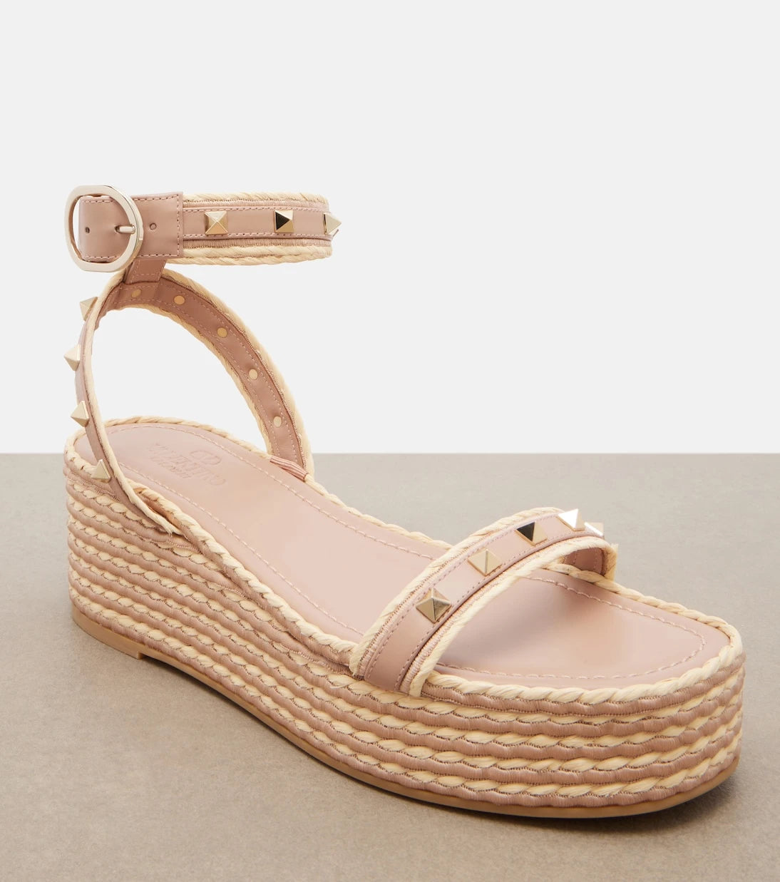 Valentino Garavani - Rockstud leather platform sandals