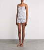 Fantasie Blue Lace-Trim Floral Lucia Pyjama Shorts