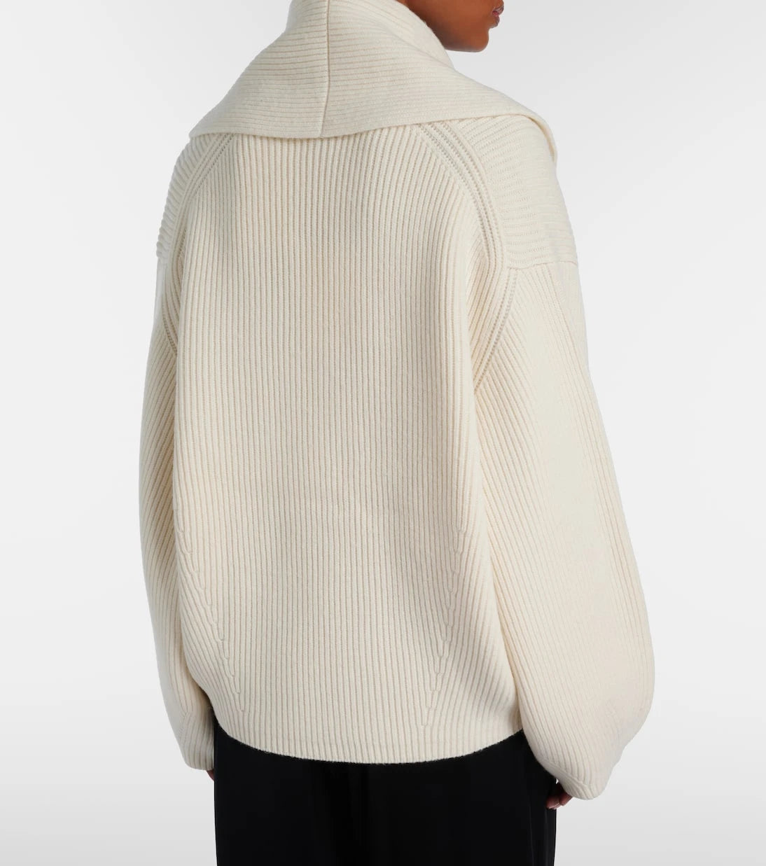 Toteme - Ribbed-knit wool-blend cardigan