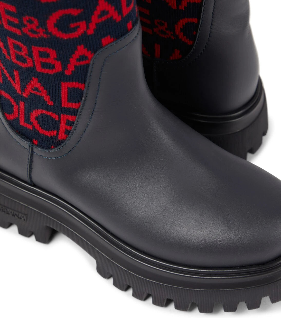 Dolce&Gabbana Kids - Logo leather ankle boots