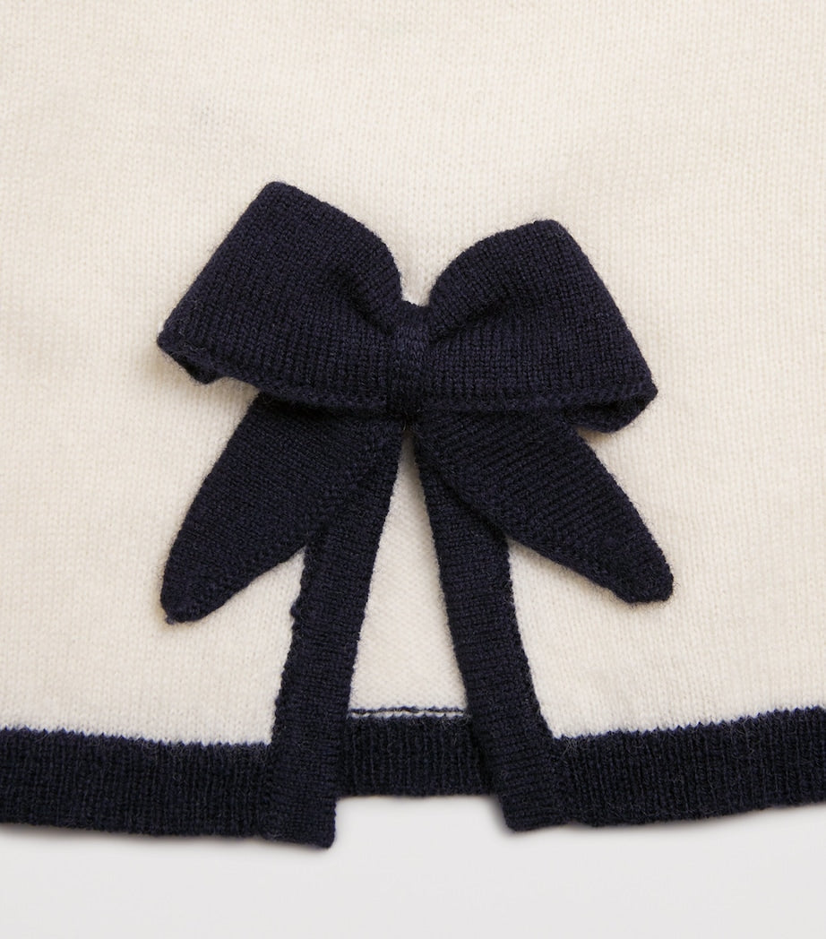 Wool Bow Alette Cardigan (2-4 Years)