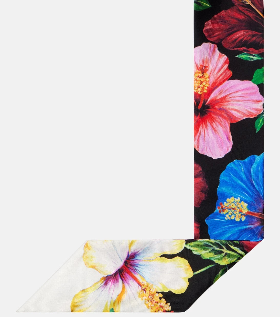Dolce&Gabbana - Floral silk twill scarf