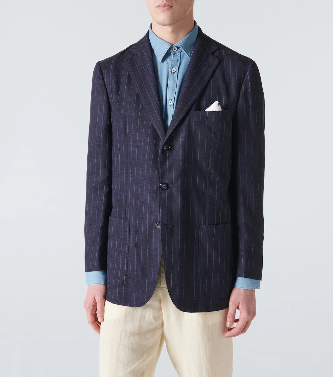 Kiton - Cashmere, silk, and linen tuxedo jacket