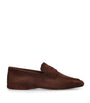 Suede Fur-Trim Carlos Loafers