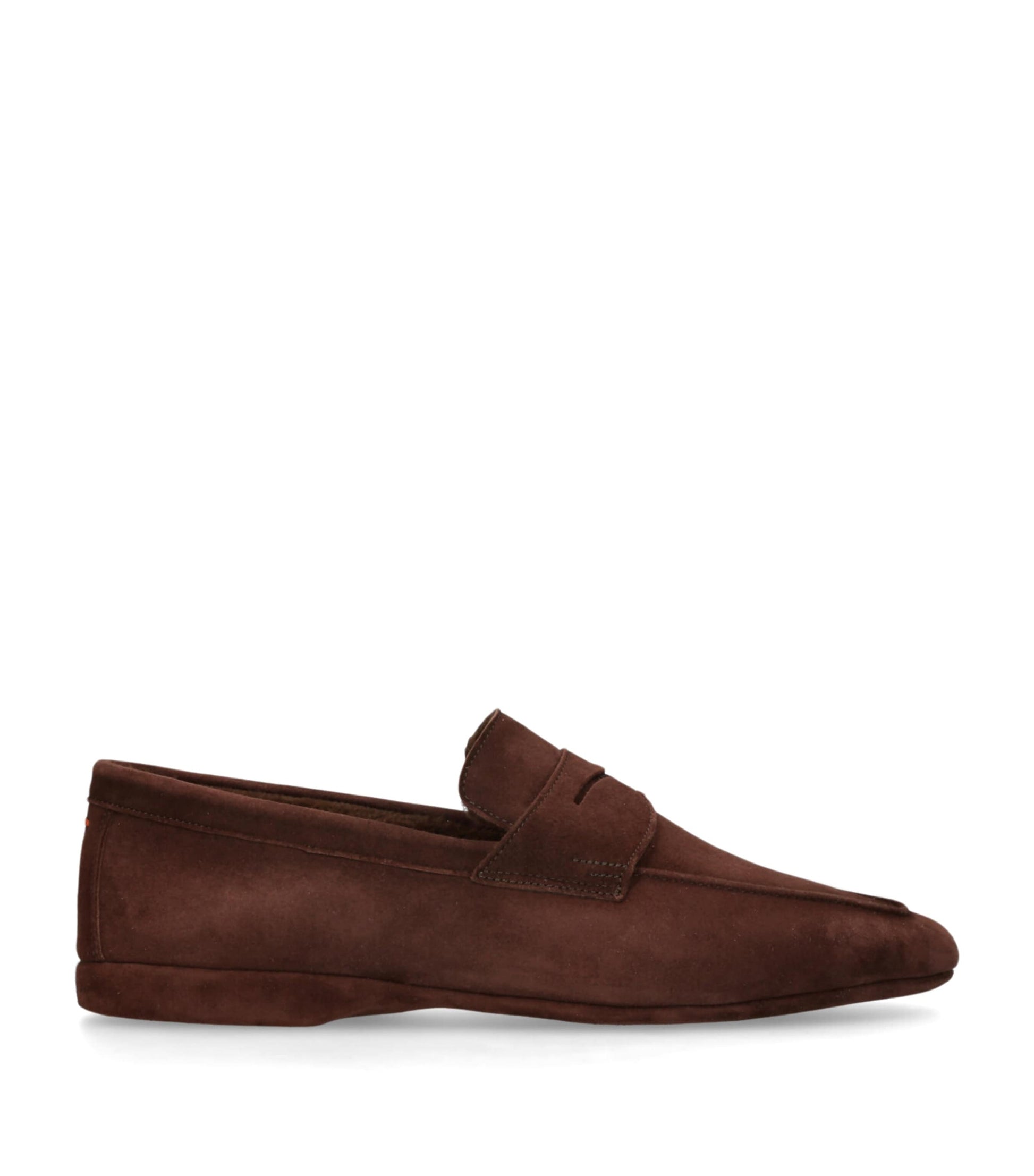 Suede Fur-Trim Carlos Loafers