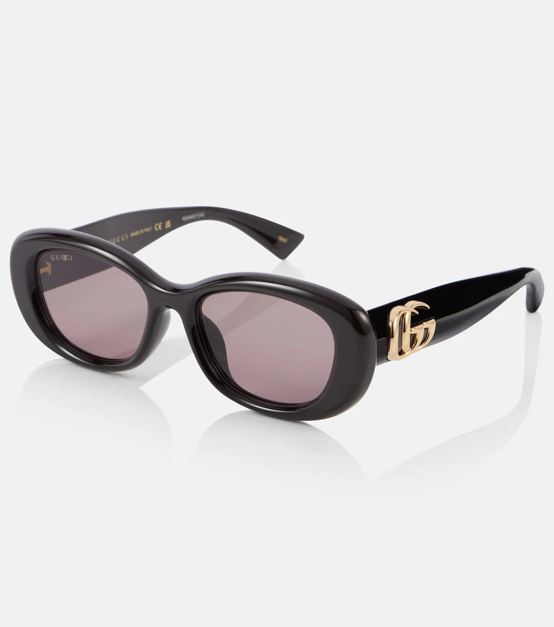 Gucci - Double G oval sunglasses