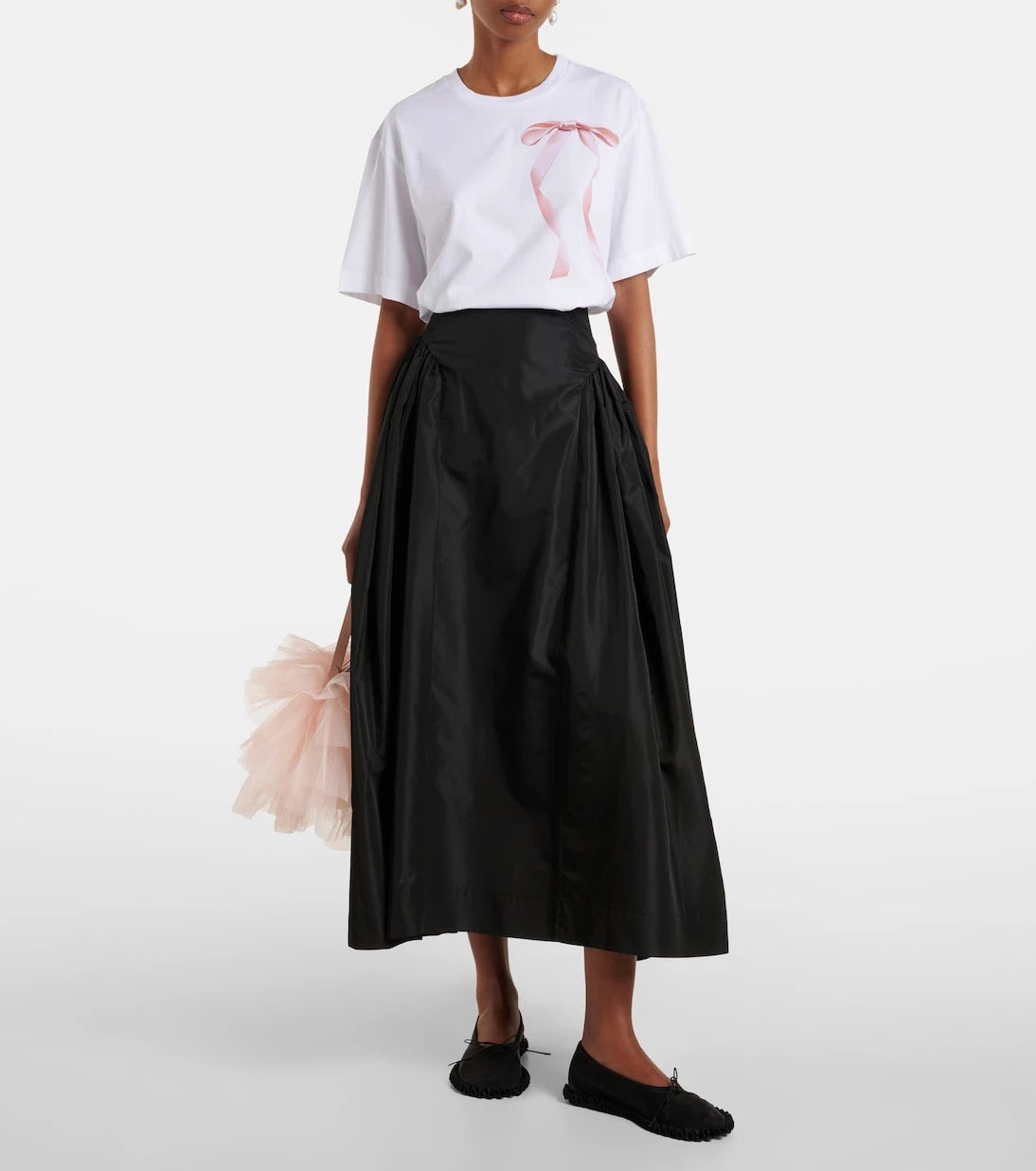 Simone Rocha - تي شيرت قطني جيرسي مطبوع