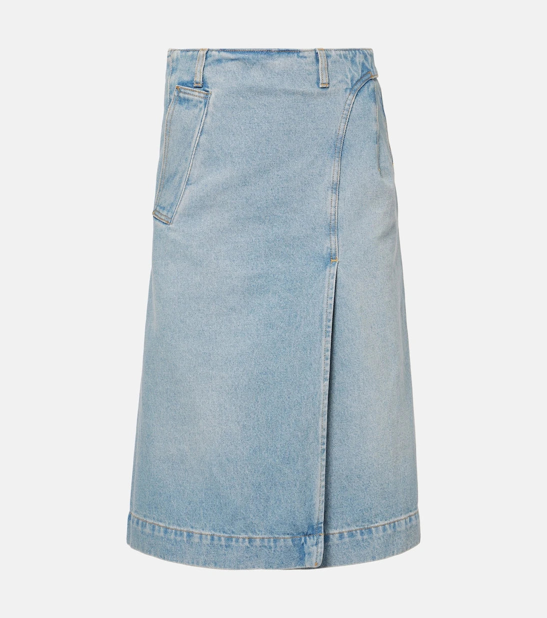 Victoria Beckham - Denim wrap skirt