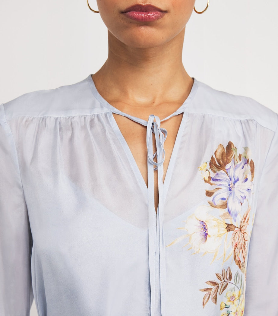 Zimmermann Multi Silk Coco Billow Maxi Dress